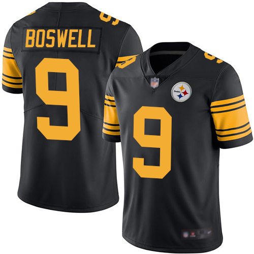 Youth Pittsburgh Steelers Football 9 Limited Black Chris Boswell Rush Vapor Untouchable Nike NFL Jersey
